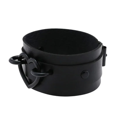 Unisex PU Leather Punk Bracelet with Spikes and Skull - Smarsty