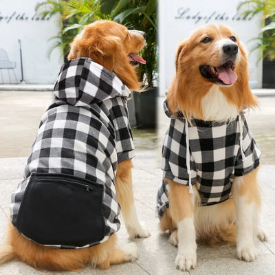 Reversible Plaid Dog Winter Coat for Comfort and Warmth - Smarsty