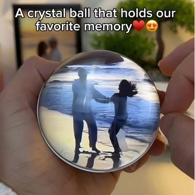 3D Video Crystal Ball DIY Memory Art Glass Ball Lamp Spherical Pixel Display 2.7inchs Screen 4GB Videos Player for Gift - Smarsty
