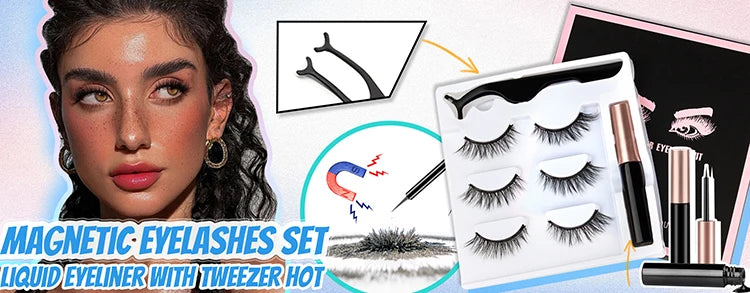Magnetic Eyelashes Set for Effortless Stunning Looks - Smarsty