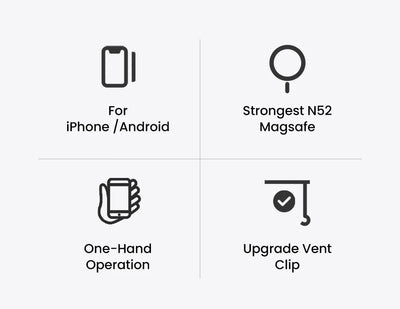 Magnetic Car Phone Holder Air Vent Mount For IPhone - Smarsty
