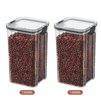 460-1800ml Sets Kitchen Stackable Sealed Jar Plastic Food Storage Box Multigrain Tank Bottle Dried Fruit Tea Storage Containers by Smarsty