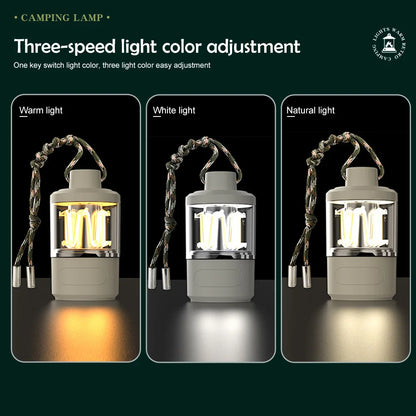 LED Camping Lantern Rechargeable Portable Flashlight Work Light 5 Modes Hanging Tent Lamp 8 Light Filaments Outdoor by Smarsty