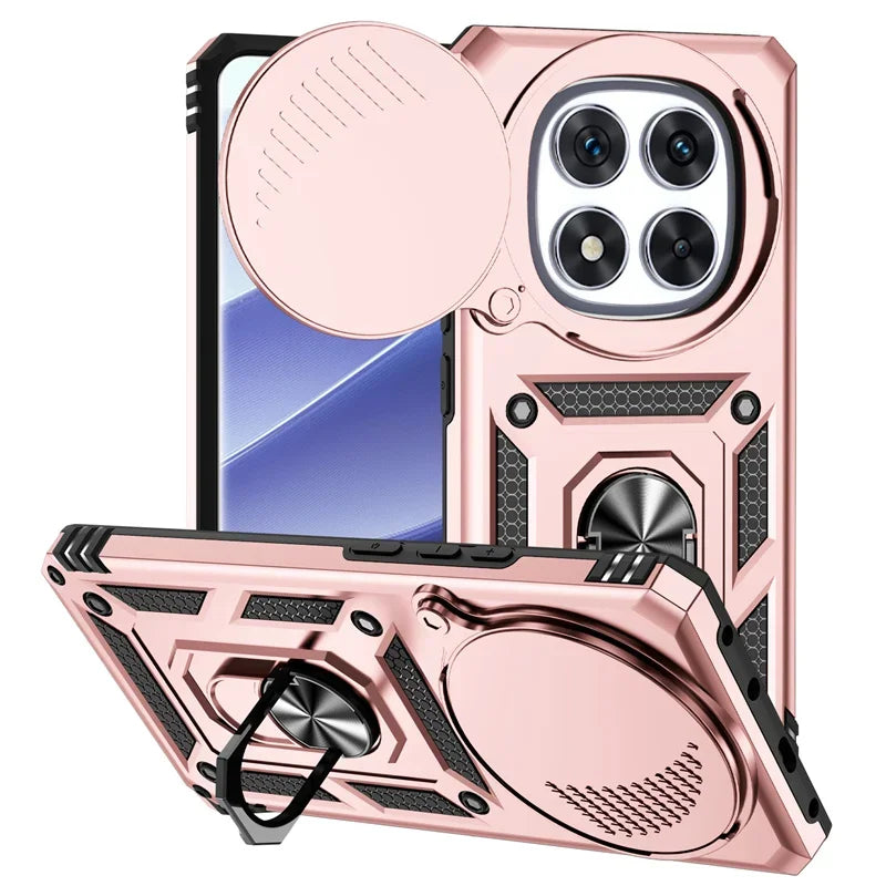 Shockproof Phone Case With Magnetic Ring Stand Camera Cover - Smarsty