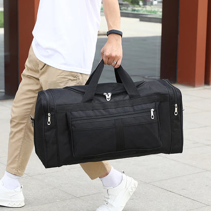 Large Capacity Luggage Bag Travel Duffle With Shoulder Strap - Smarsty