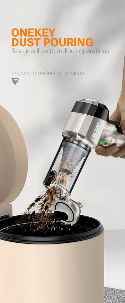 Cordless Car Vacuum Cleaner With Strong Suction Portable - Smarsty