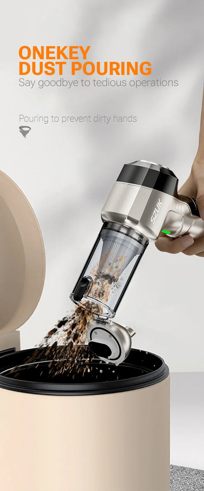 Cordless Car Vacuum Cleaner With Strong Suction Portable - Smarsty