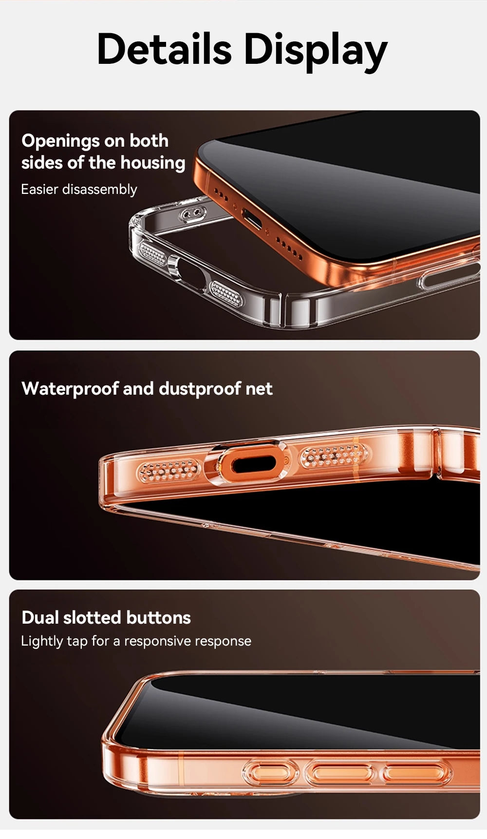 Magnetic Clear Case For iPhone Anti Yellowing - Smarsty