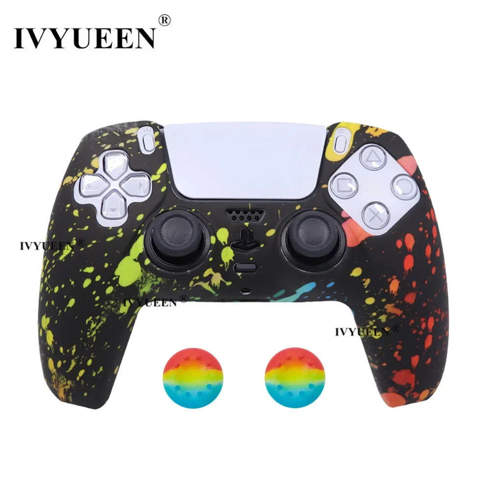 Water Transfer Printing Silicone Case for PS5 Controller - Smarsty