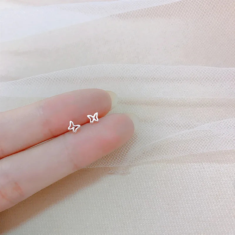 Hypoallergenic Heart Stud Earrings Minimalist Daily Wear - Smarsty