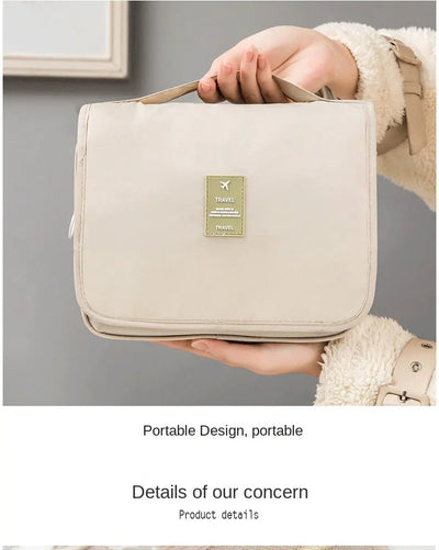 Waterproof Travel Makeup Bag With Hook And Organizer - Smarsty