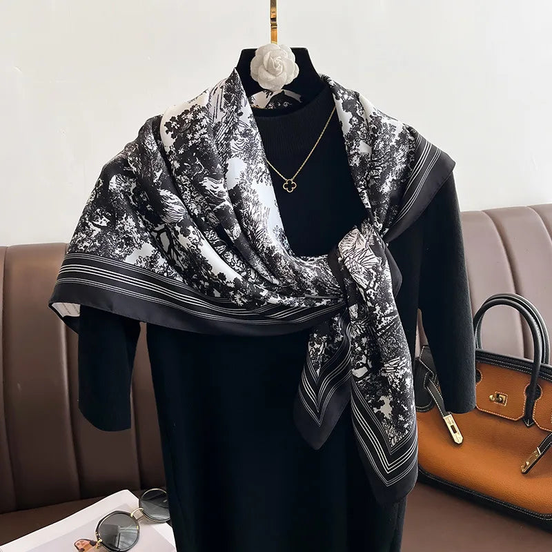 Luxury Women's Spring Scarf Soft Polyester Shawl - Smarsty