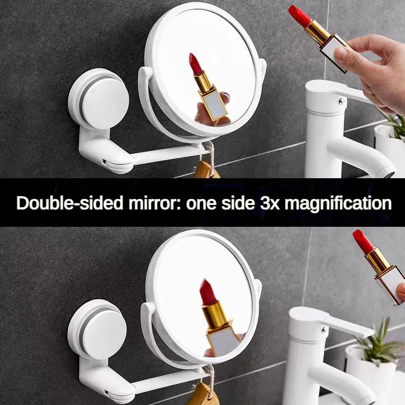 HD 360 Degree Rotating Vanity Mirror With Magnification - Smarsty