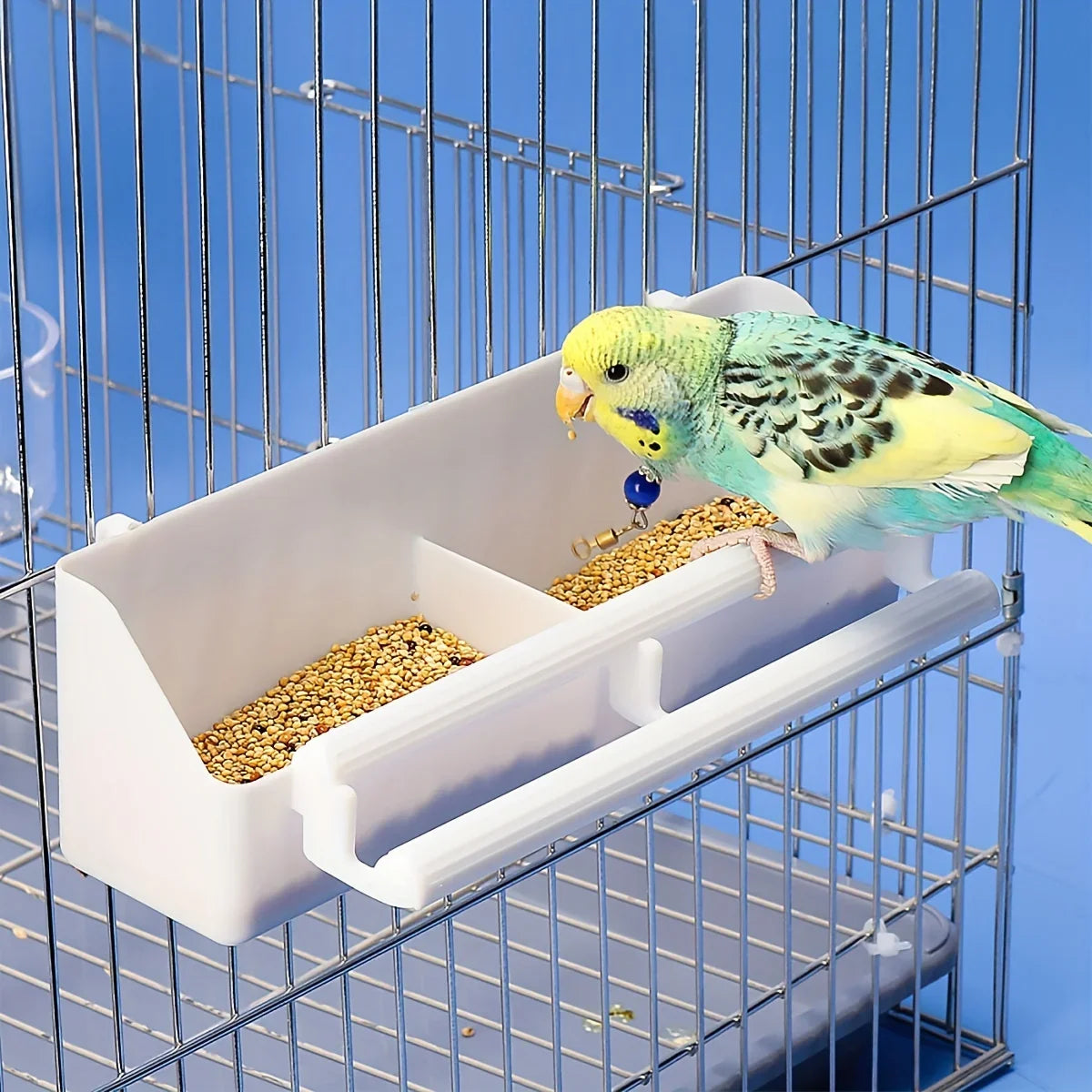 Double Grid Parrot Feeder for Easy Bird Feeding - Smarsty