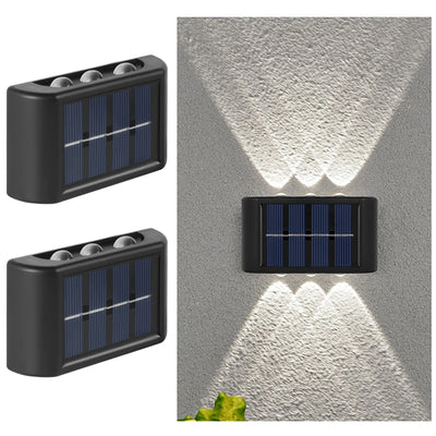 Solar LED Wall Light for Outdoor Garden Illumination - Smarsty