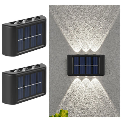 Solar LED Wall Lamp for Outdoor Garden Lighting - Smarsty