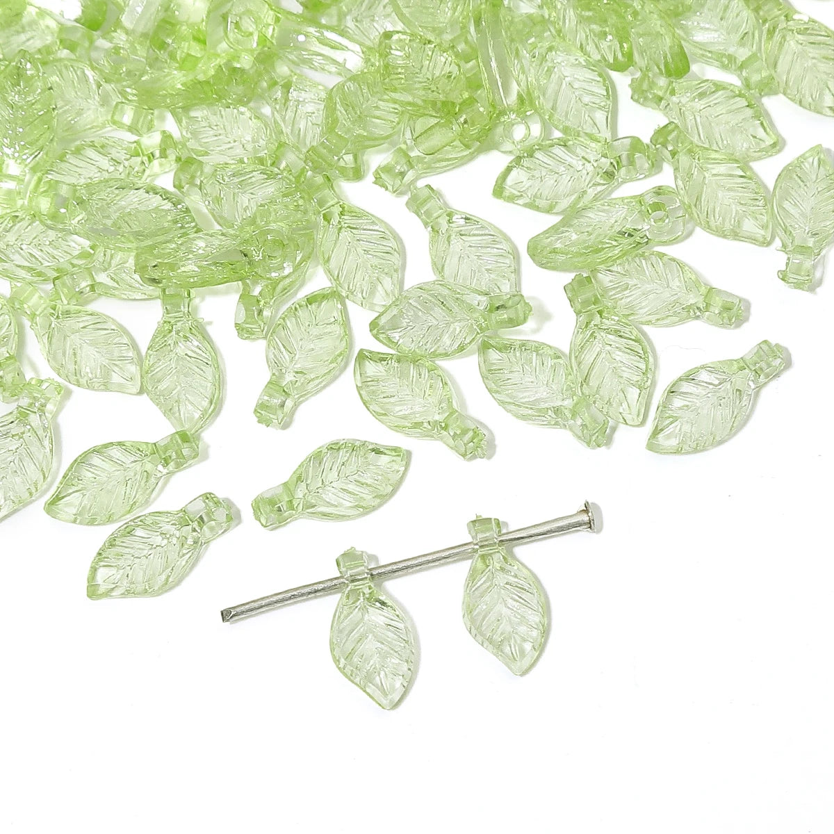 Acrylic Tree Leaf Beads For Handmade DIY Jewelry Set - Smarsty