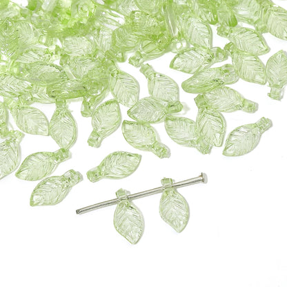 Acrylic Tree Leaf Beads For Handmade DIY Jewelry Set - Smarsty
