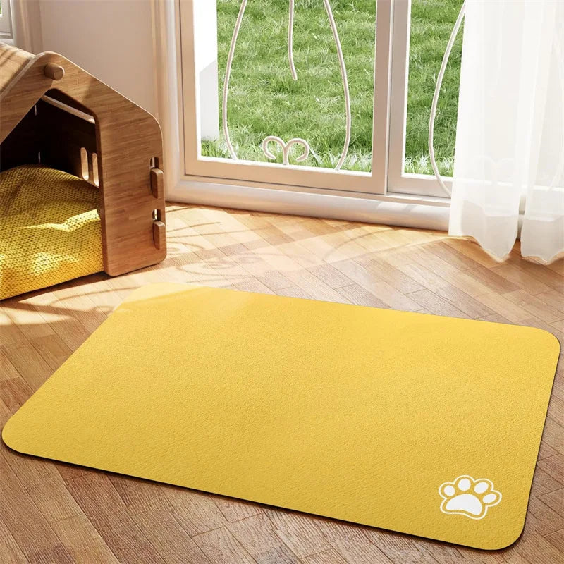 Absorbent Pet Feeding Mat for Easy Clean Up - Smarsty