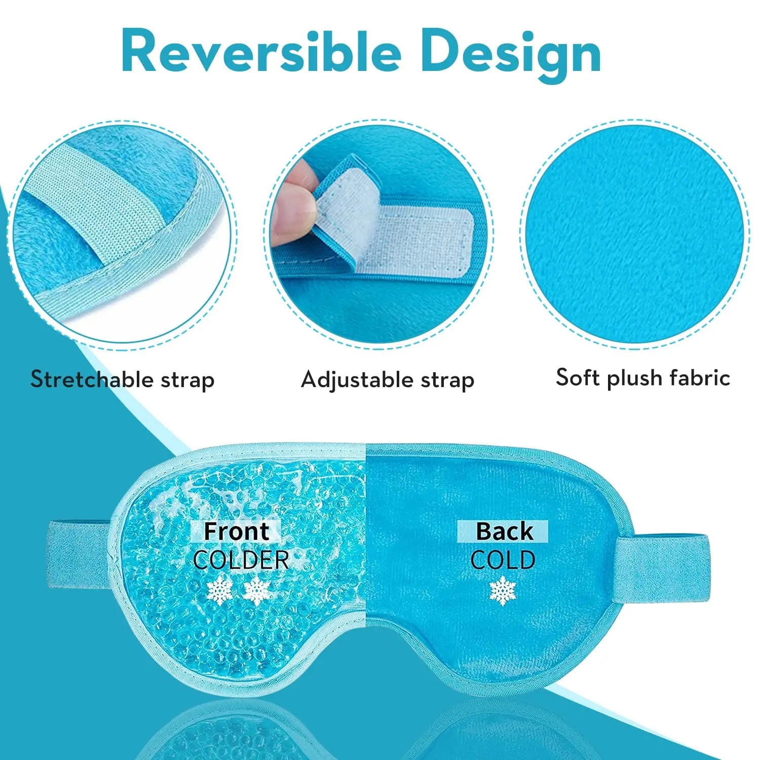 Cooling Gel Eye Mask for Puffiness Relief and Comfort - Smarsty