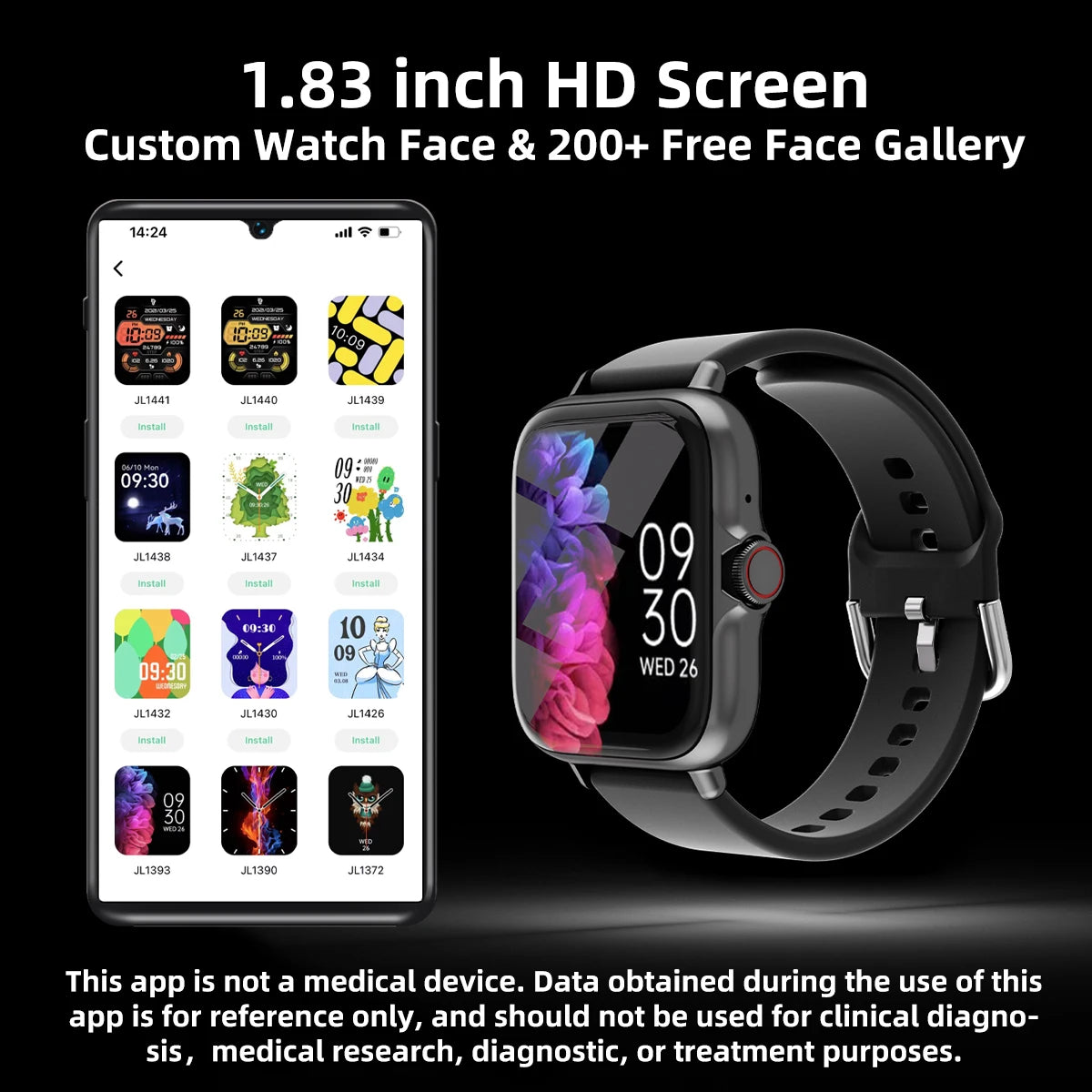 Waterproof Smart Watch with Call Alerts and Sleep Tracking - Smarsty