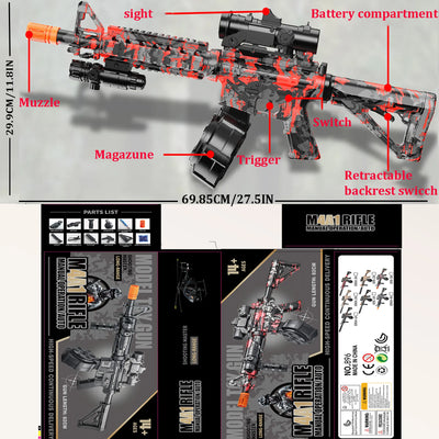 Electric Gel Ball Blaster Toys, Manual/Automatic Eco-Friendly Splatter Ball Blaster, Suitable For Outdoor Shooting Games
