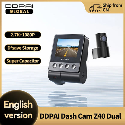 Z40 Dash Cam Featuring GPS 1944P FullHD Video Pro Elite - Smarsty
