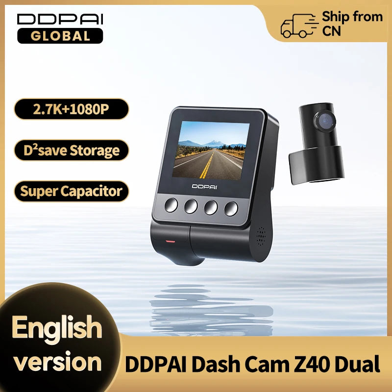 Z40 Dash Cam Featuring GPS 1944P FullHD Video Pro Elite - Smarsty