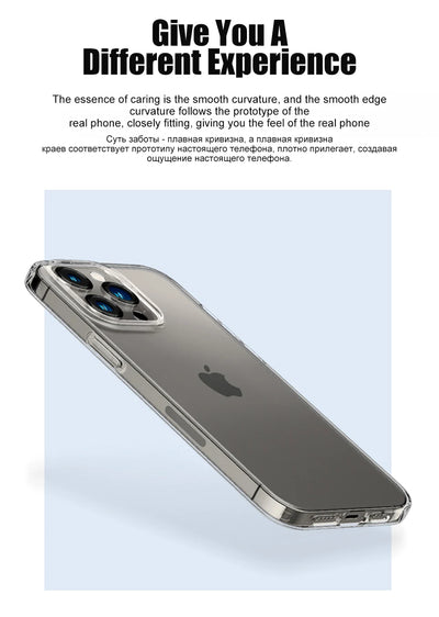 Clear Silicone Iphone Case Shockproof Bumper Cover Pro - Smarsty
