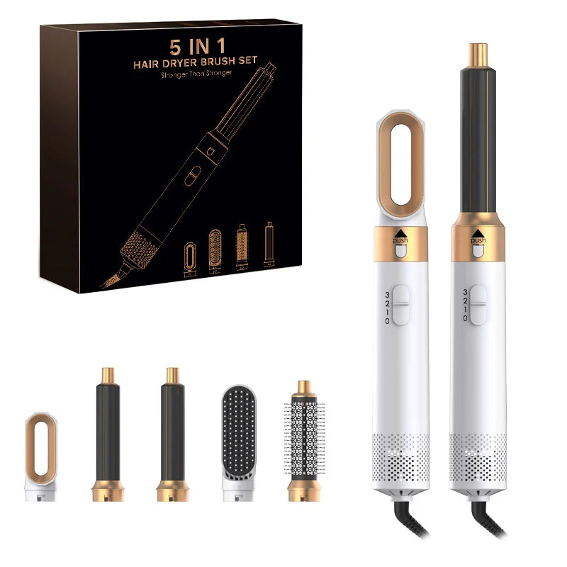 5 In 1 Hair Dryer Hot Air Comb For Styling - Smarsty