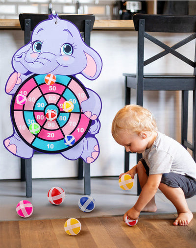 Montessori Dart Board Target Sports Game Toys For Children 4 To 6 Years Old Outdoor Toy Child Indoor Girls Sticky Ball Boys Gift by Smarsty