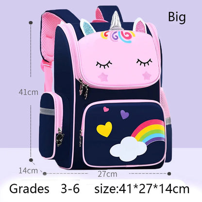 Unicorn Kids Backpack Waterproof School Bag for Girls - Smarsty