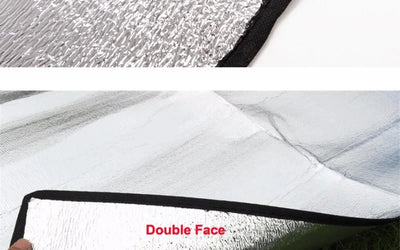 Camping Mat Foam Foil Blanket Aluminum Insulation Foam Foil Mat Sleeping Pad Thermal Outdoor Tent Footprint Reflecting Heat by Smarsty