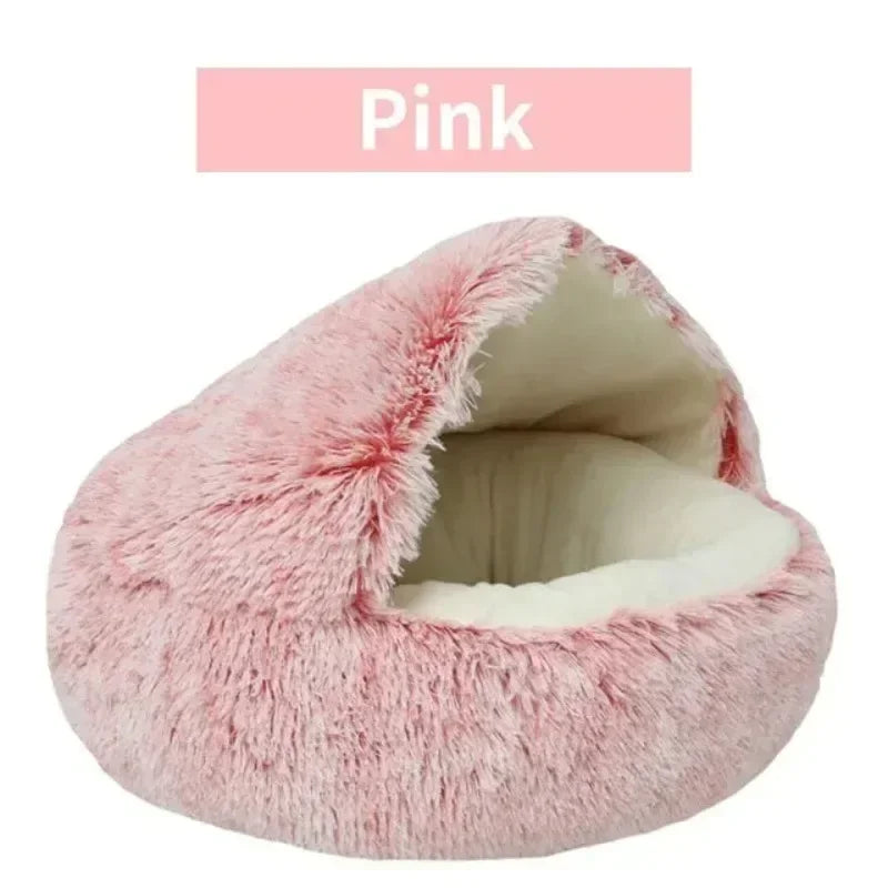 Cozy Plush Cat Bed for Warm Comfortable Sleep - Smarsty