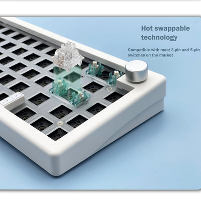 Gasket Mechanical Keyboard Kit Bluetooth With Hot Swappable - Smarsty