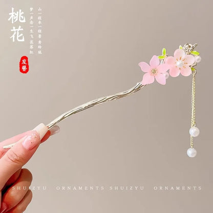 Elegant Flower Tassel Hair Clip for Women - Smarsty