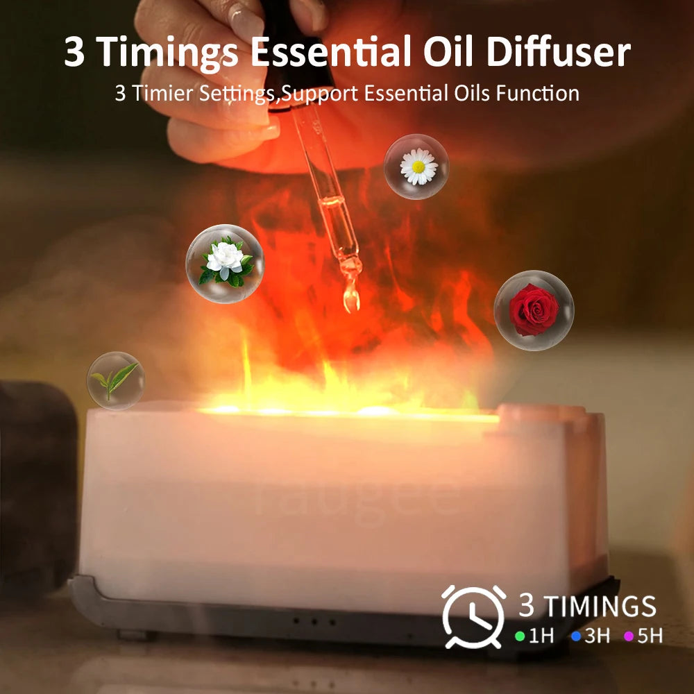 Mini Flame Aroma Diffuser With LED Light - Smarsty