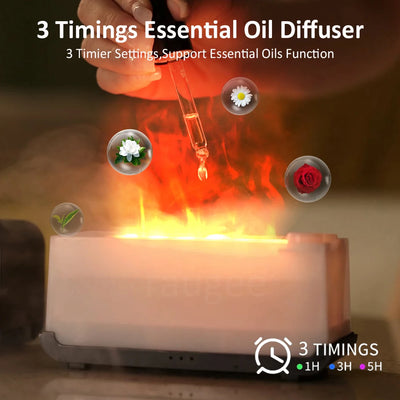 Mini Flame Aroma Diffuser With LED Light - Smarsty