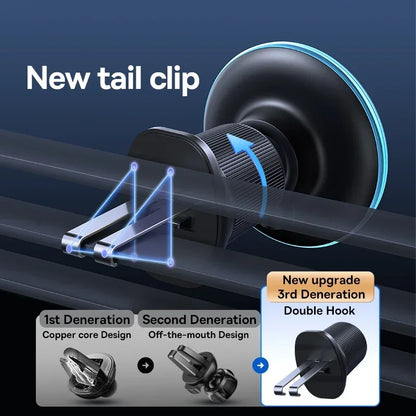 Magnetic Wireless Car Charger Holder 15W Fast Charging - Smarsty