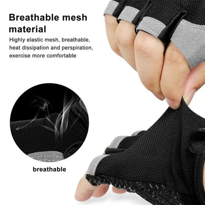 Breathable Half Finger Cycling Gloves Anti Slip Shock Absorption - Smarsty