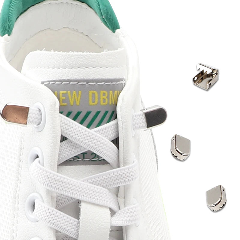 No Tie Shoe Laces Flat Elastic Shoelaces for Sneakers Tieless Shoelace Expand Shoestrings One Size Fits All Adult and Kids Shoes - Smarsty