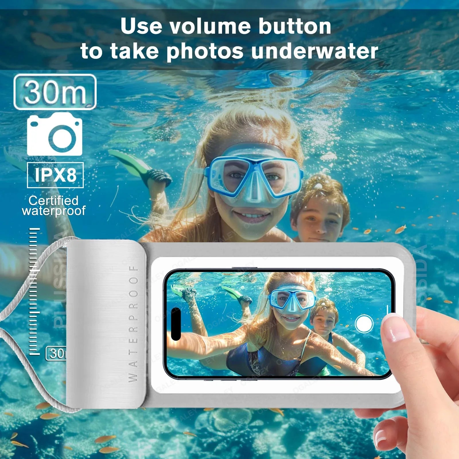 IPX8 Universal Waterproof Bag Cell Phone Pouch Case Water Proof Underwater Dry Bag For iPhone 17 Pro Max 16 Xiaomi Samsung Cover
