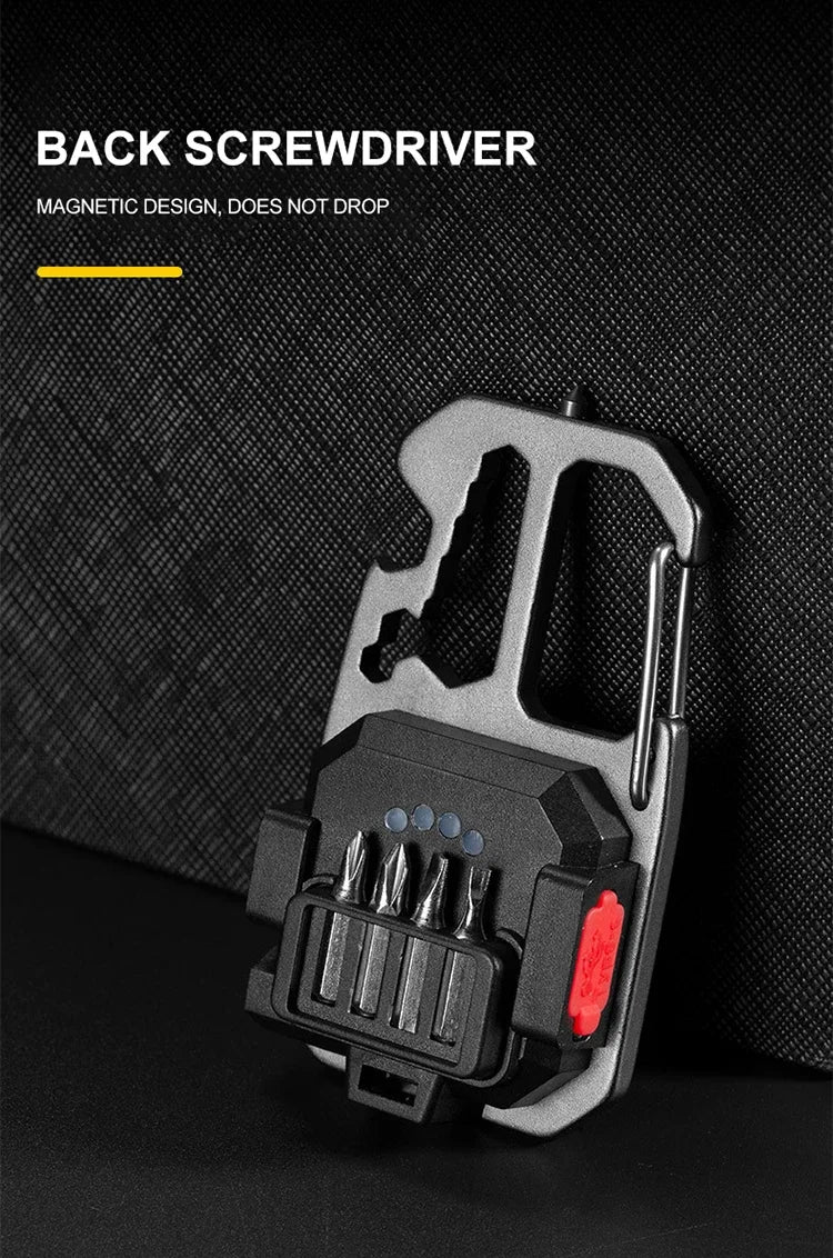 COB Keychain Work Light with Battery Display 8Mode Rechargeable High Lumens Portable LED Light for Camping Hiking Running by Smarsty