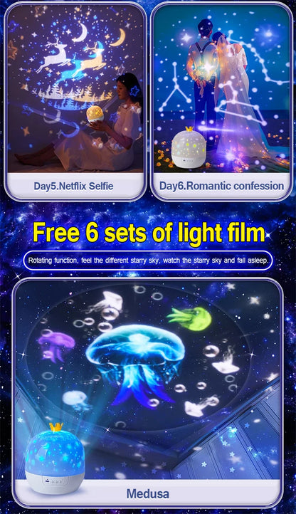 Rotating Star Projector Night Lamp for Kids - Smarsty