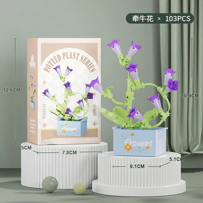 Bouquet Flower Mini Diy Building Block Toys for Children Bricks Blocks for Adults Constructor Micro Bricks Construction Set Gift by Smarsty