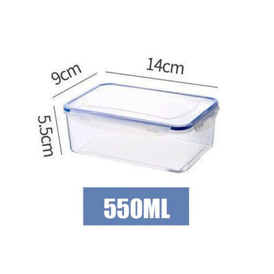 1Pc/4Pcs Refrigerator Storage Box Food Containers Plastic Fresh-Keeping Box with Lid Portable Storage Box Kitchen Organization by Smarsty