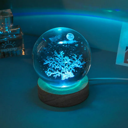 3D Crystal Galaxy Night Light for Home Decor - Smarsty