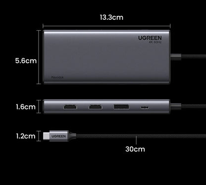 USB C Hub 4K HDMI DockingStation With 100W PowerDelivery