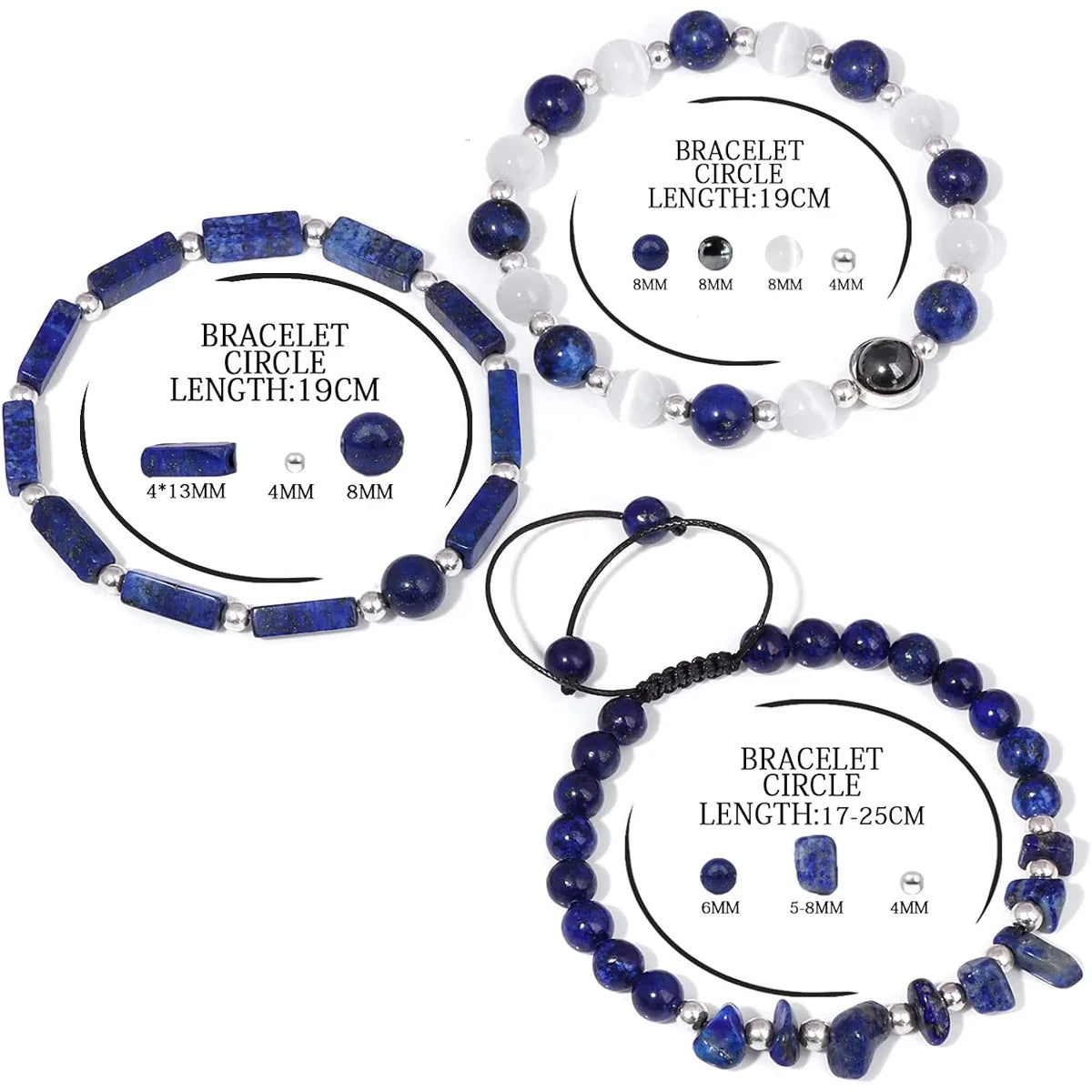 Amethyst Healing Bracelet Set for Weight Loss and Meditation - Smarsty