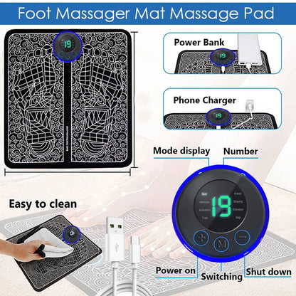 Electric Foot Massager Pad for Ultimate Relaxation - Smarsty